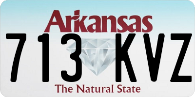 AR license plate 713KVZ