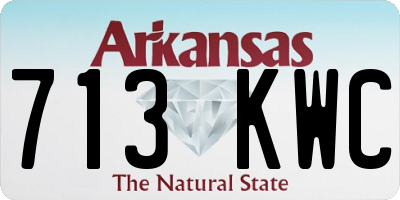 AR license plate 713KWC