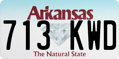 AR license plate 713KWD