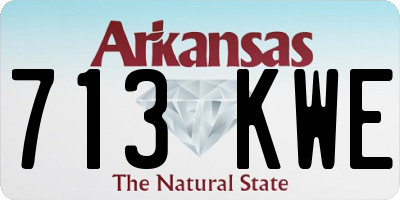 AR license plate 713KWE
