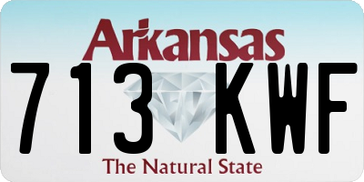 AR license plate 713KWF