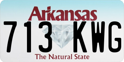 AR license plate 713KWG
