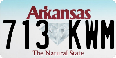 AR license plate 713KWM