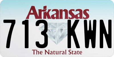 AR license plate 713KWN