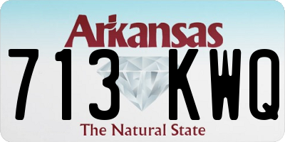 AR license plate 713KWQ