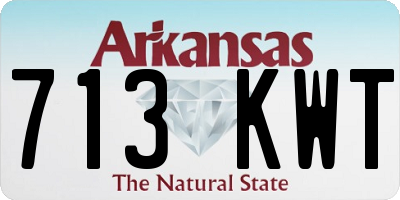 AR license plate 713KWT