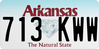 AR license plate 713KWW