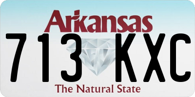 AR license plate 713KXC