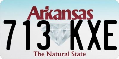 AR license plate 713KXE