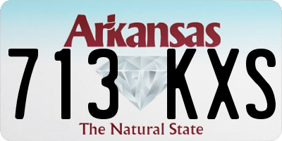 AR license plate 713KXS