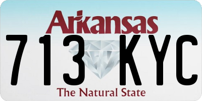 AR license plate 713KYC