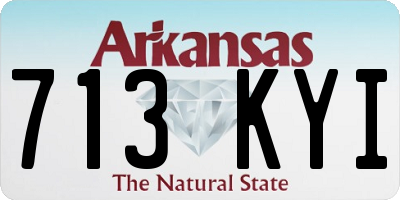 AR license plate 713KYI