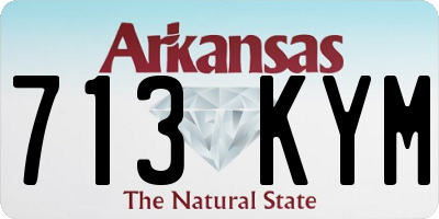 AR license plate 713KYM