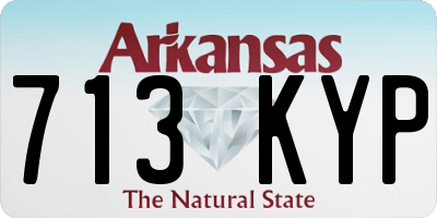 AR license plate 713KYP