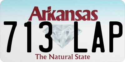 AR license plate 713LAP