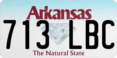 AR license plate 713LBC