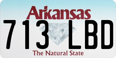 AR license plate 713LBD