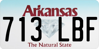 AR license plate 713LBF