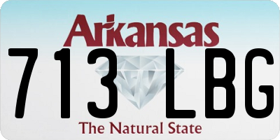 AR license plate 713LBG