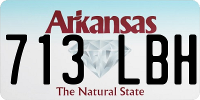 AR license plate 713LBH