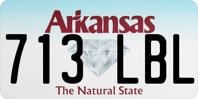 AR license plate 713LBL