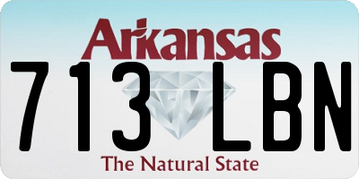 AR license plate 713LBN