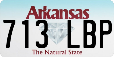 AR license plate 713LBP