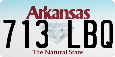 AR license plate 713LBQ
