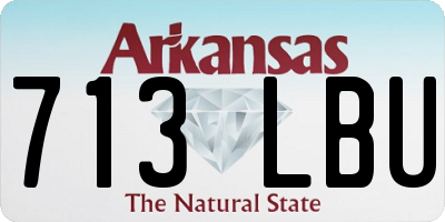 AR license plate 713LBU