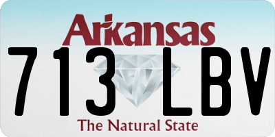 AR license plate 713LBV