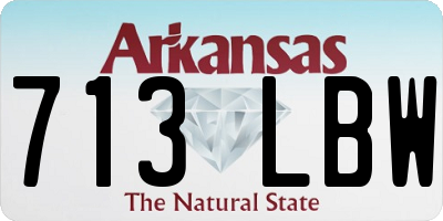 AR license plate 713LBW