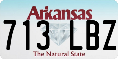 AR license plate 713LBZ