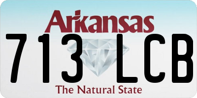 AR license plate 713LCB