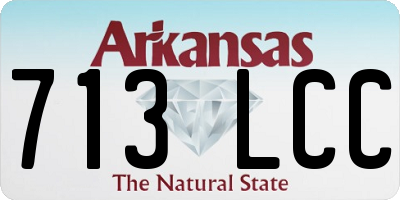 AR license plate 713LCC