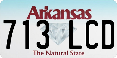 AR license plate 713LCD
