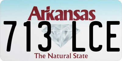 AR license plate 713LCE