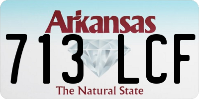AR license plate 713LCF
