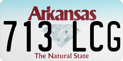 AR license plate 713LCG