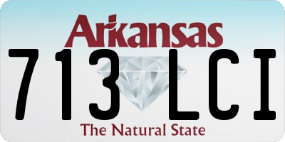 AR license plate 713LCI