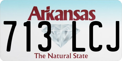 AR license plate 713LCJ