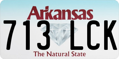 AR license plate 713LCK