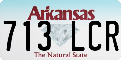 AR license plate 713LCR