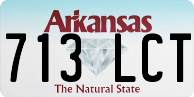 AR license plate 713LCT