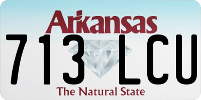 AR license plate 713LCU