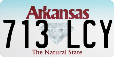 AR license plate 713LCY