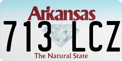 AR license plate 713LCZ