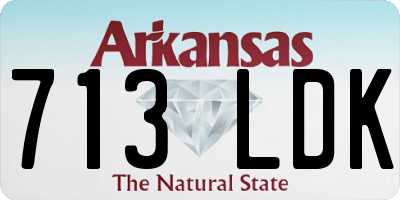 AR license plate 713LDK
