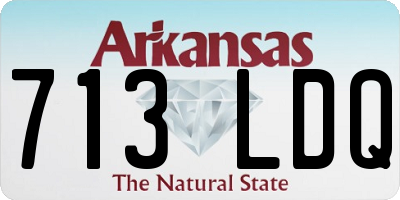 AR license plate 713LDQ