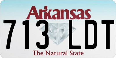 AR license plate 713LDT