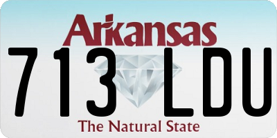 AR license plate 713LDU